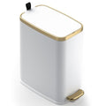luxury CEROELDA Small Bathroom Trash Can with Lid Soft Close-5L/1.3 Gal Essentials
