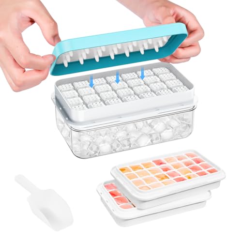 Minimalist Ice Cube Tray with Lid and Bin, PHINOX Kit
