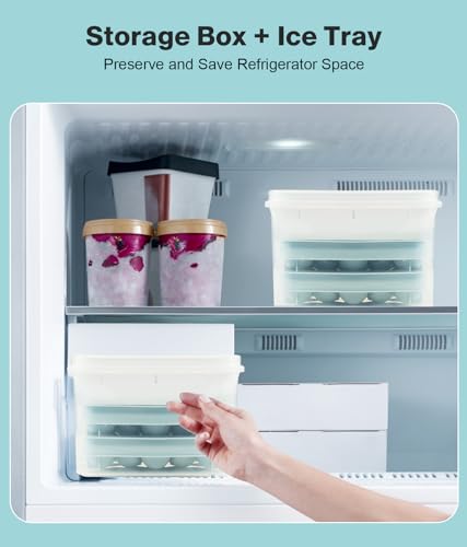 Smart Home Ice Cube Tray with Lid and Bin