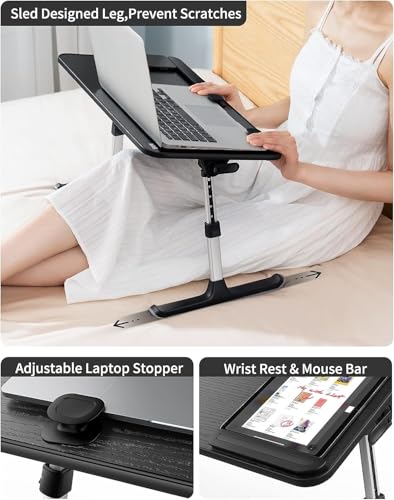 Modern SAIJI Height & Angle Adjustable Laptop Stand for Bed, Collection