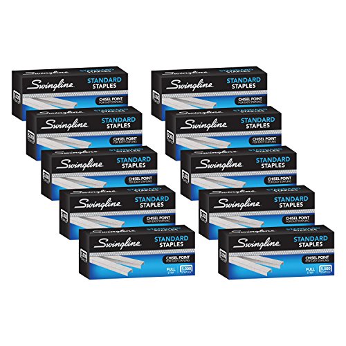 exclusive Swingline Staples, Standard Staples for Desktop Staplers, 1/4" Length, 210/Strip, for Daily Use