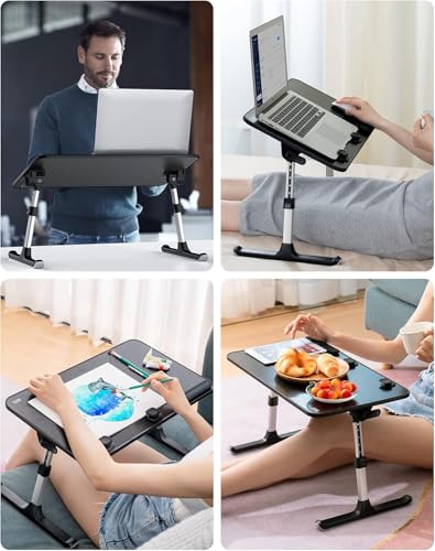 Modern SAIJI Height & Angle Adjustable Laptop Stand for Bed, Collection